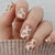 Floral Print Press-On Nail Art Brehn