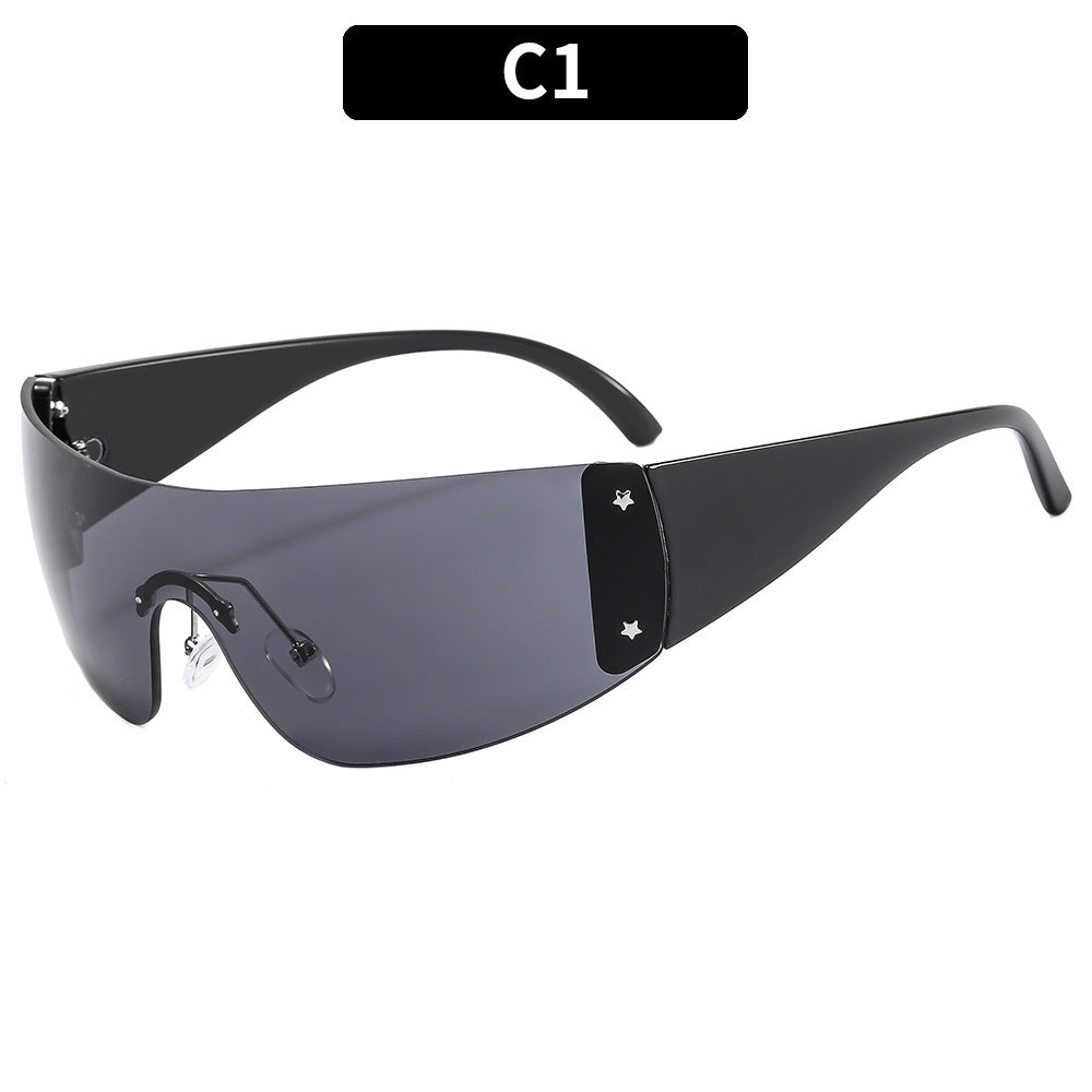 Futuristische Hochprofil Schild Sonnenbrille