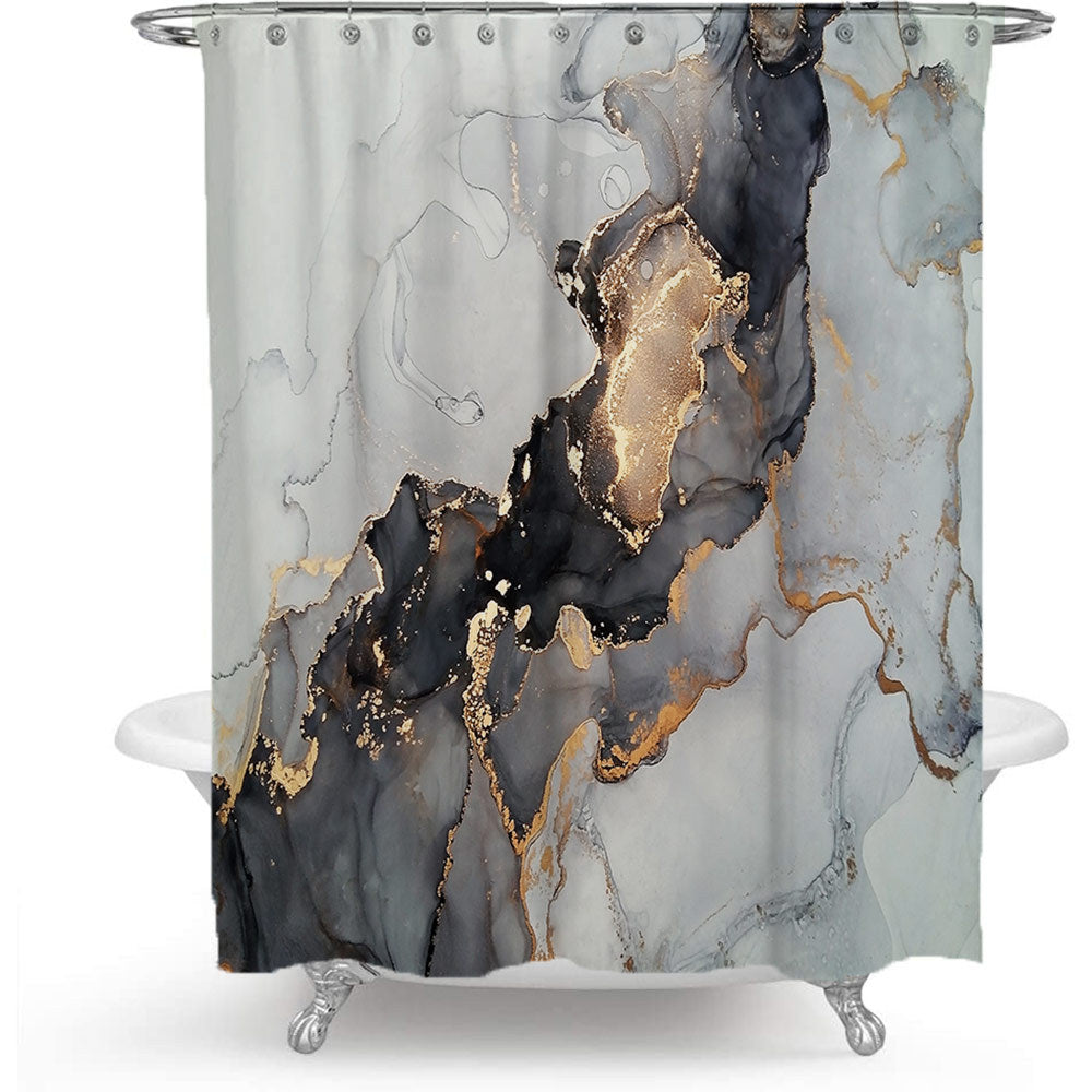 Künstlerisches Marmor Design Duschvorhang Brehn