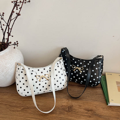 WoPolka Dot Muster Hobo Handtasche Brehn