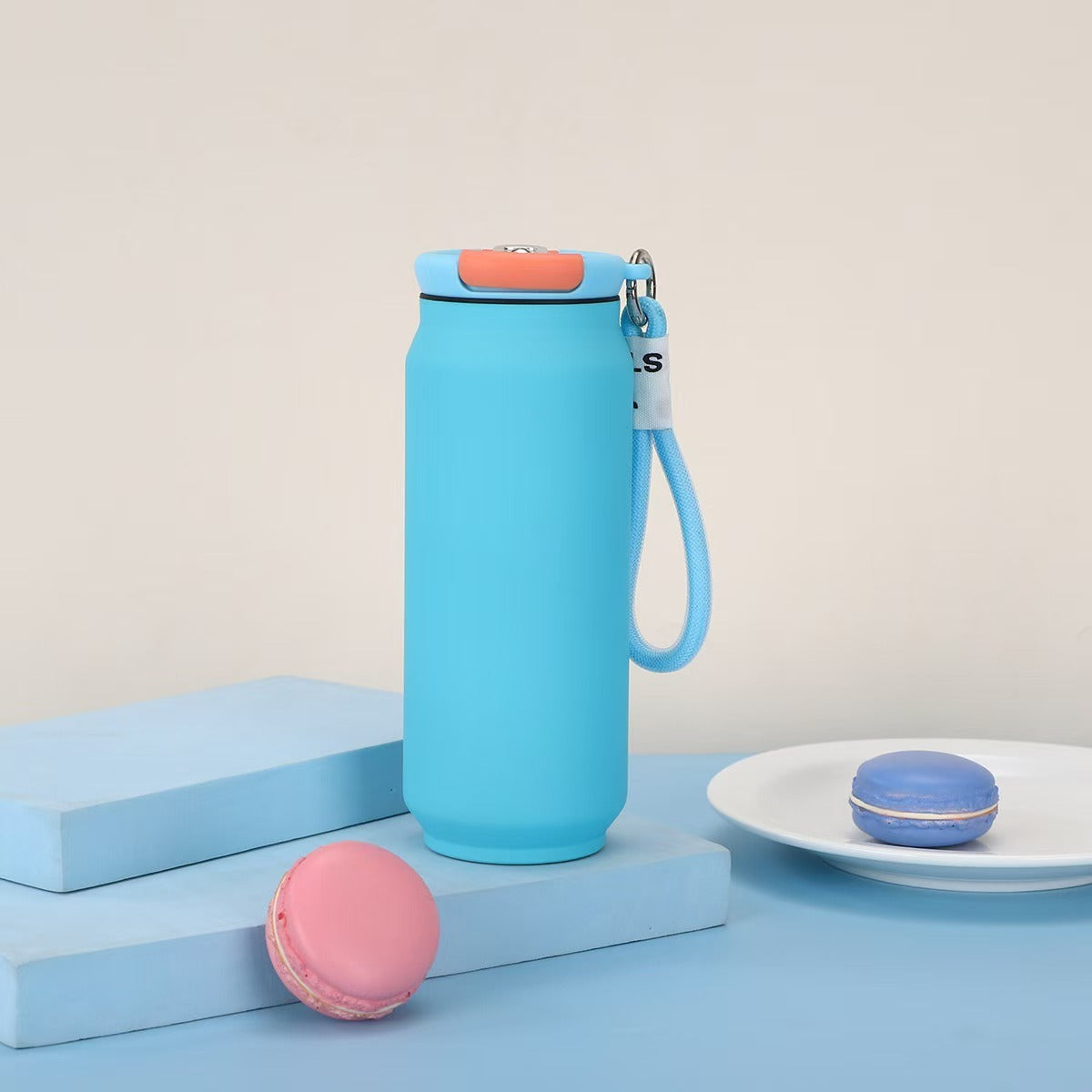 Damen isolierte Wasserflasche mit praktischem Tragegriff Brehn