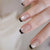 Kunstnagelset mit elegantem French Design und Glitzerakzenten Brehn