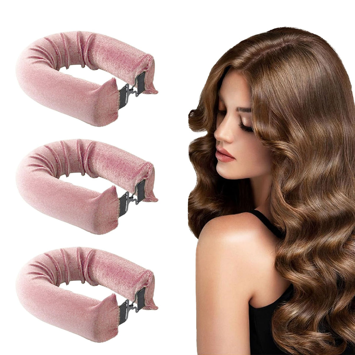Hitzefreies Lockenstab-Set