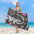 Strandtuch mit buntem Gecko-Muster Brehn