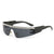 Damen Modische Glamour-Sonnenbrille mit strassverziertem Rahmen Brehn