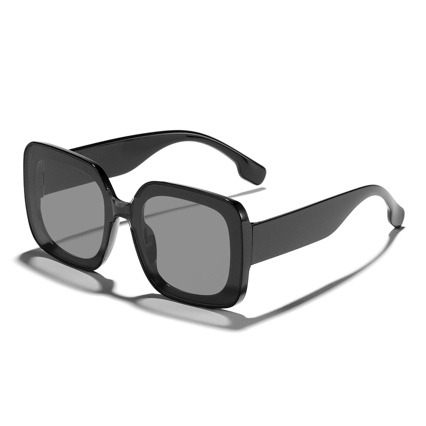 Damen quadratische Sonnenbrille mit innovativem transparenter Rahmendesign Brehn