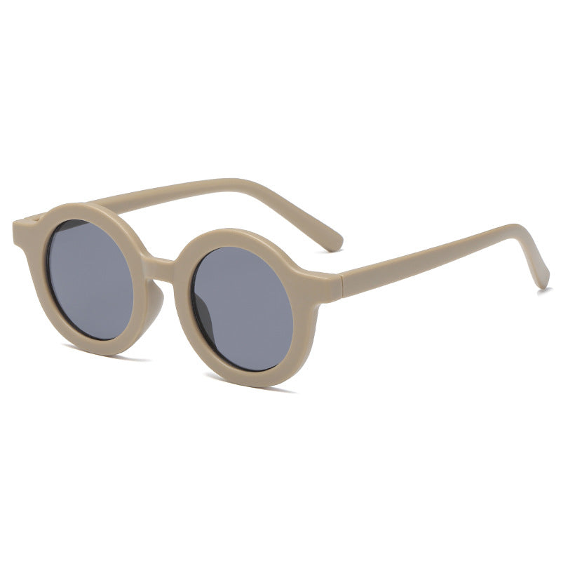 Damen runde Sonnenbrille mit robustem Design und UV-Schutz Brehn
