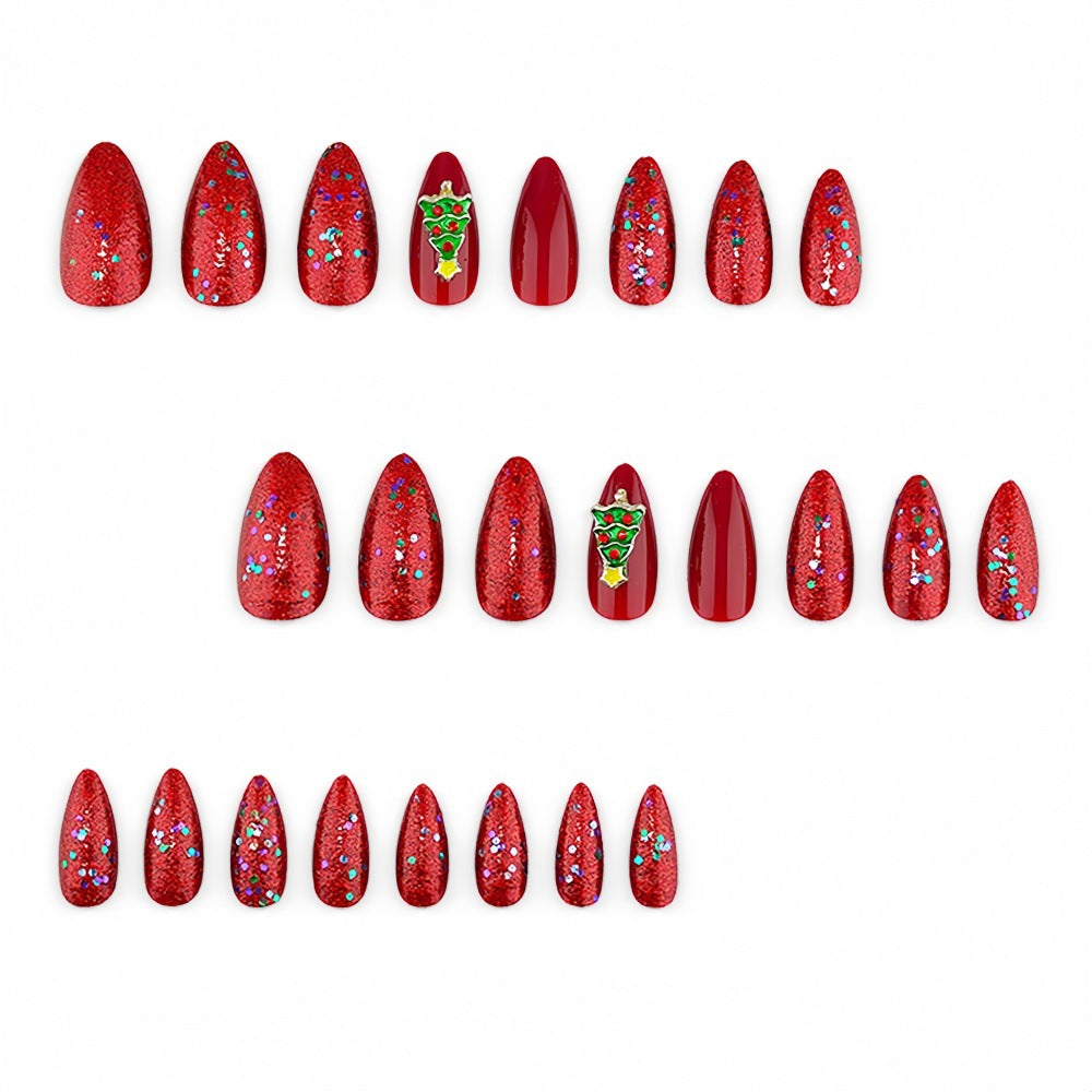 Kunstnägel mit Festlichem Weihnachtsmotiv Brehn