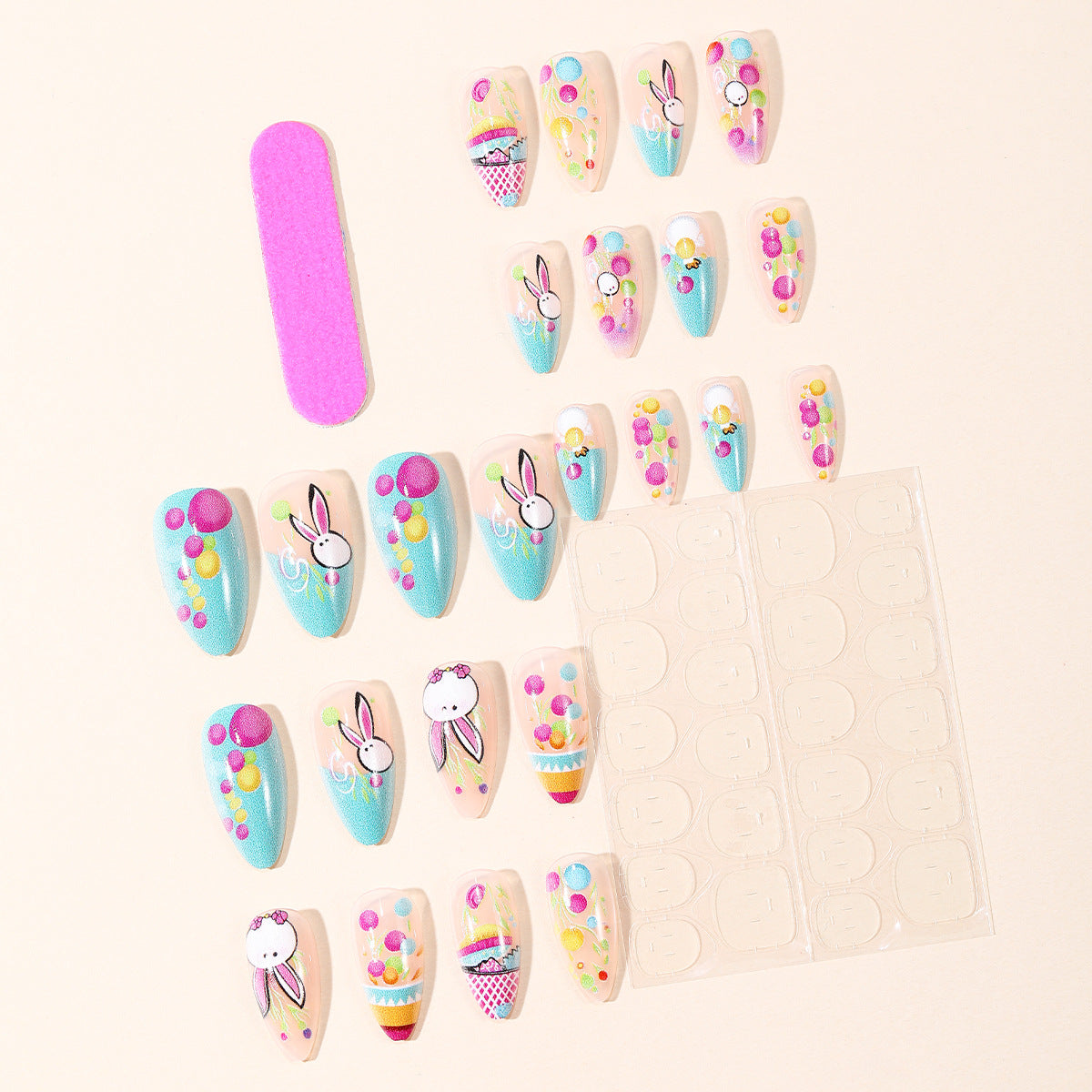 Dekorative Ostern-Themen-Nagelkunst Erweiterungen Brehn