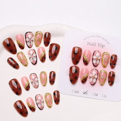 Künstlerisches Press-On Nagelkunst Set Brehn