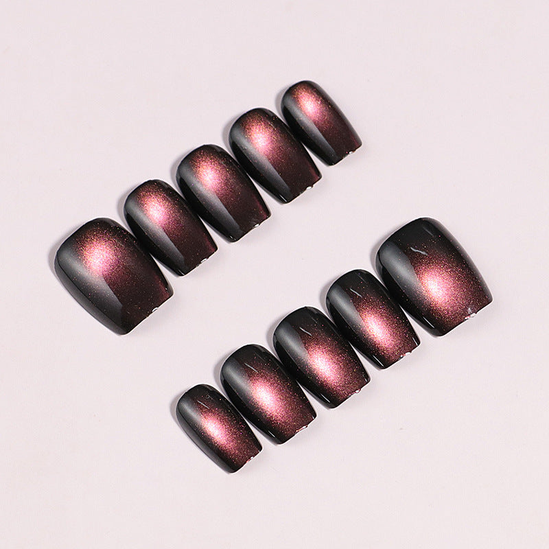 Künstlerisches Gradient Press-On Nagelset Brehn