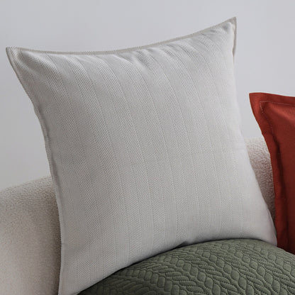 Quadratischer gequilteter Zierkissenbezug mit Kabel‑Tufting und softem Mikrofaser‑Finish Brehn