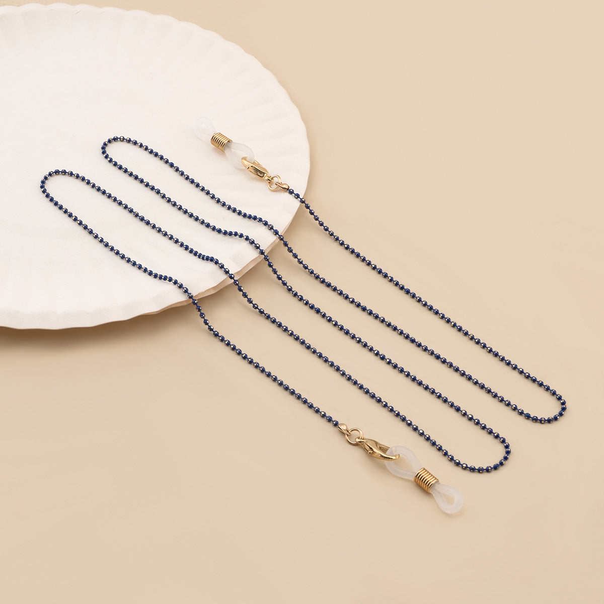 Elegante Perlen Brillen Kette Brehn