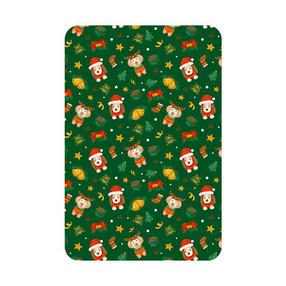 Festliche Weihnachts-Themen Fleece-Wurfdecke