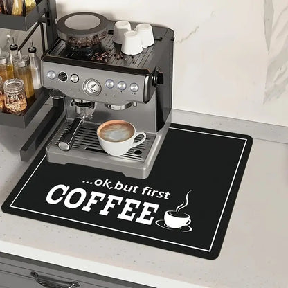Kaffee-Thema Küchenmatte