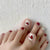 Fußnagelkunst Im Romantischen Herzdesign Brehn