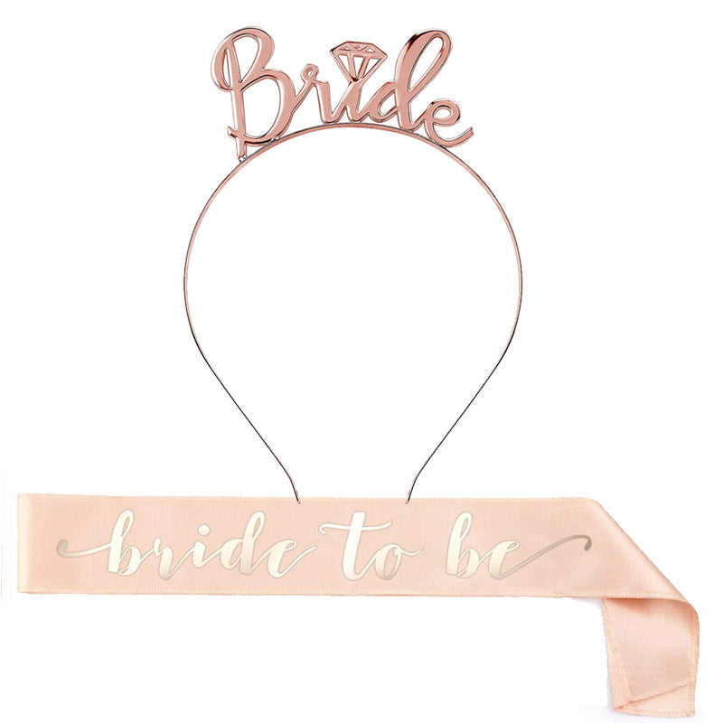 Damen Hochzeitskrone mit Schriftzug Brehn