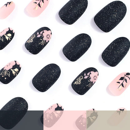 Luxuriöse florale Acryl-Nagelverschönerungen Brehn