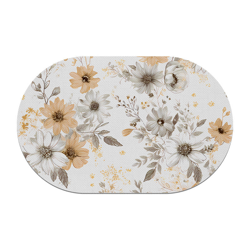 Frauen Floral Rutschfeste Badematte Brehn