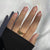 Herzgeschmücktes French Tip Nagelset Brehn