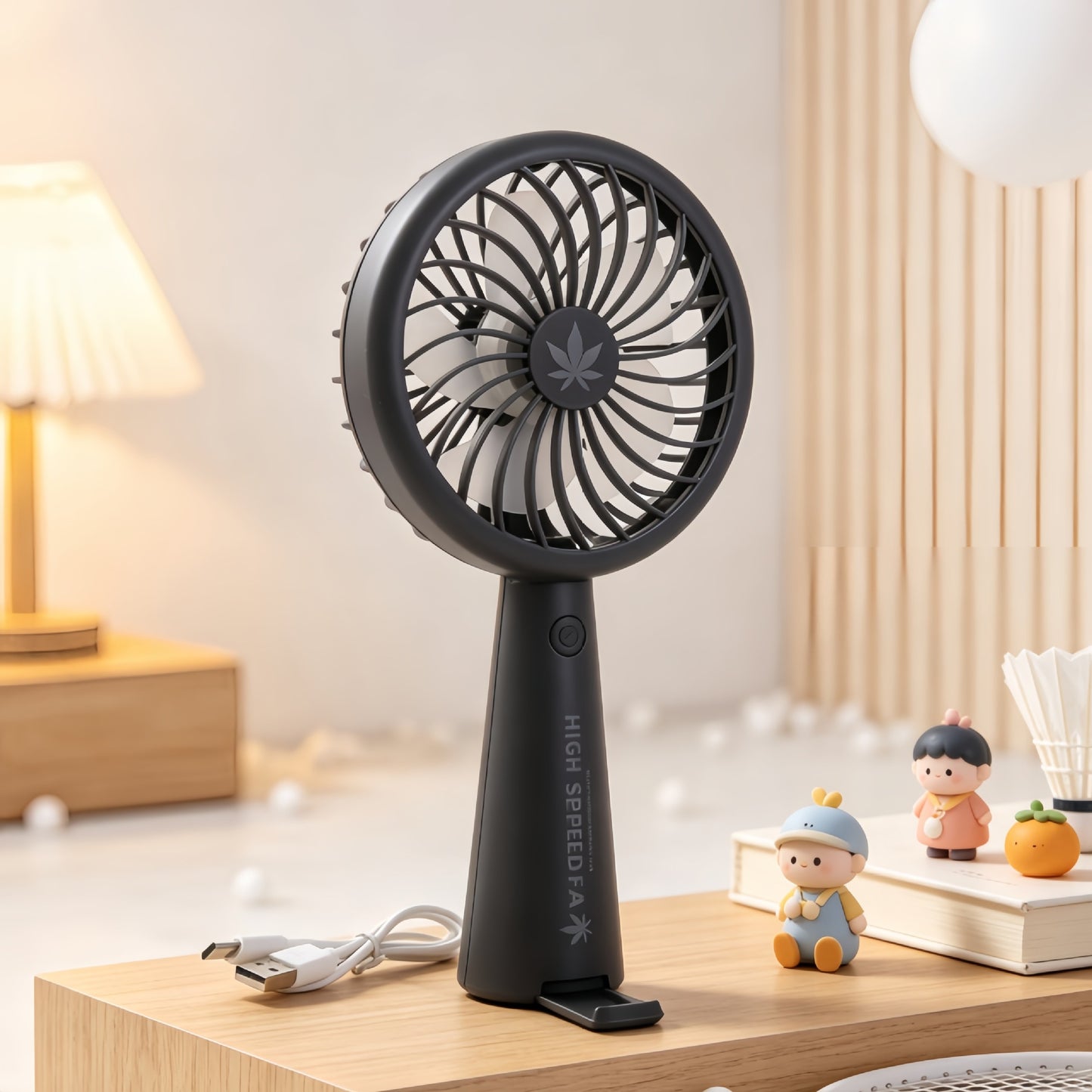 Damen tragbarer Hochgeschwindigkeitsventilator mit smartem Design Brehn
