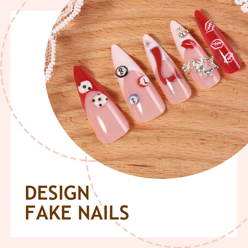 Kreatives Kunstnagelset mit Mischmotiven Brehn