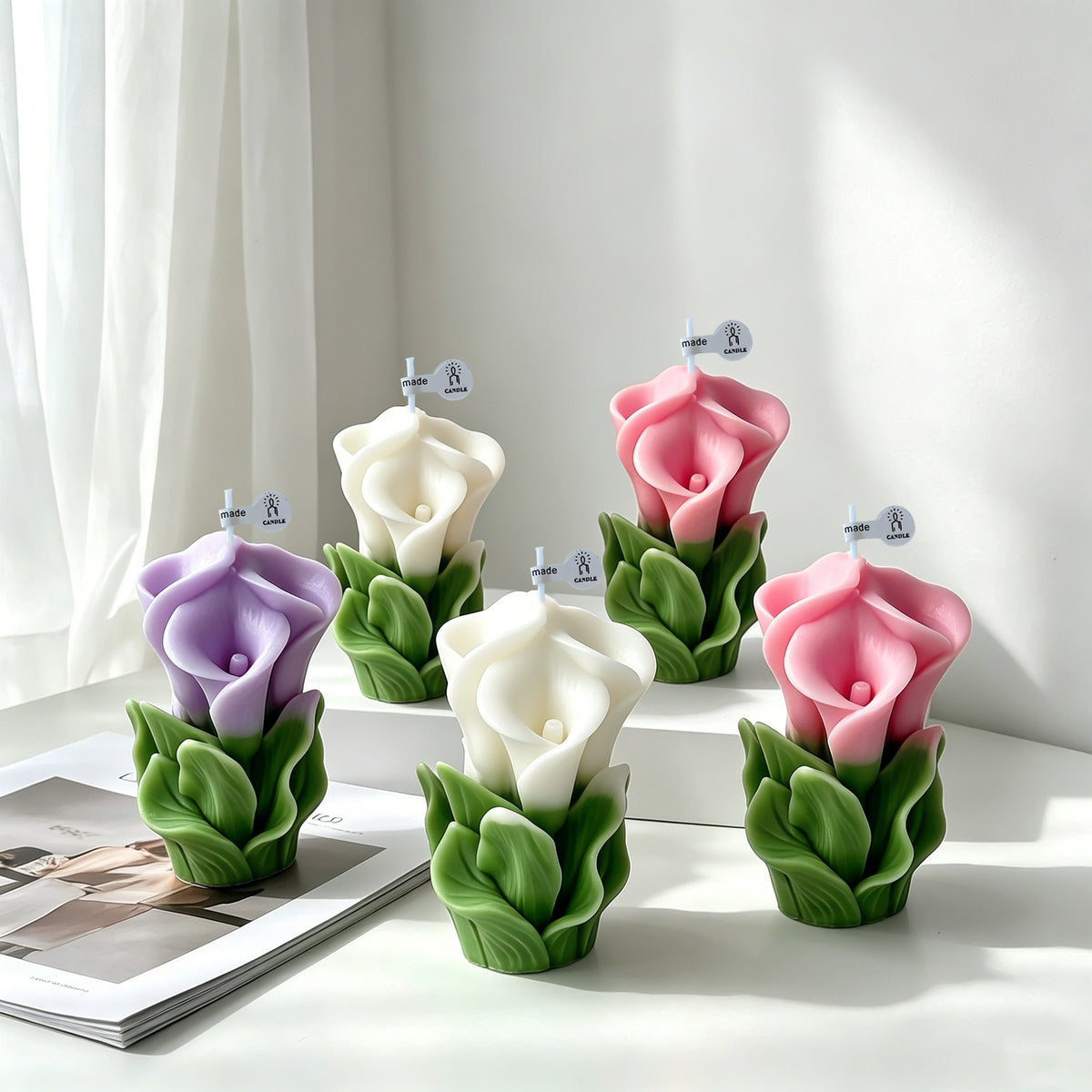 Calla Lily dekorative Kerze