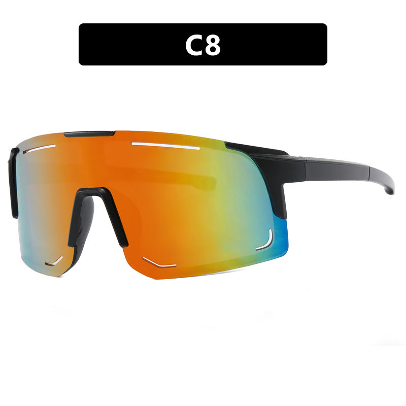 Damen sportliche Sonnenbrille mit integriertem UV-Schutz und großem Sichtfeld Brehn