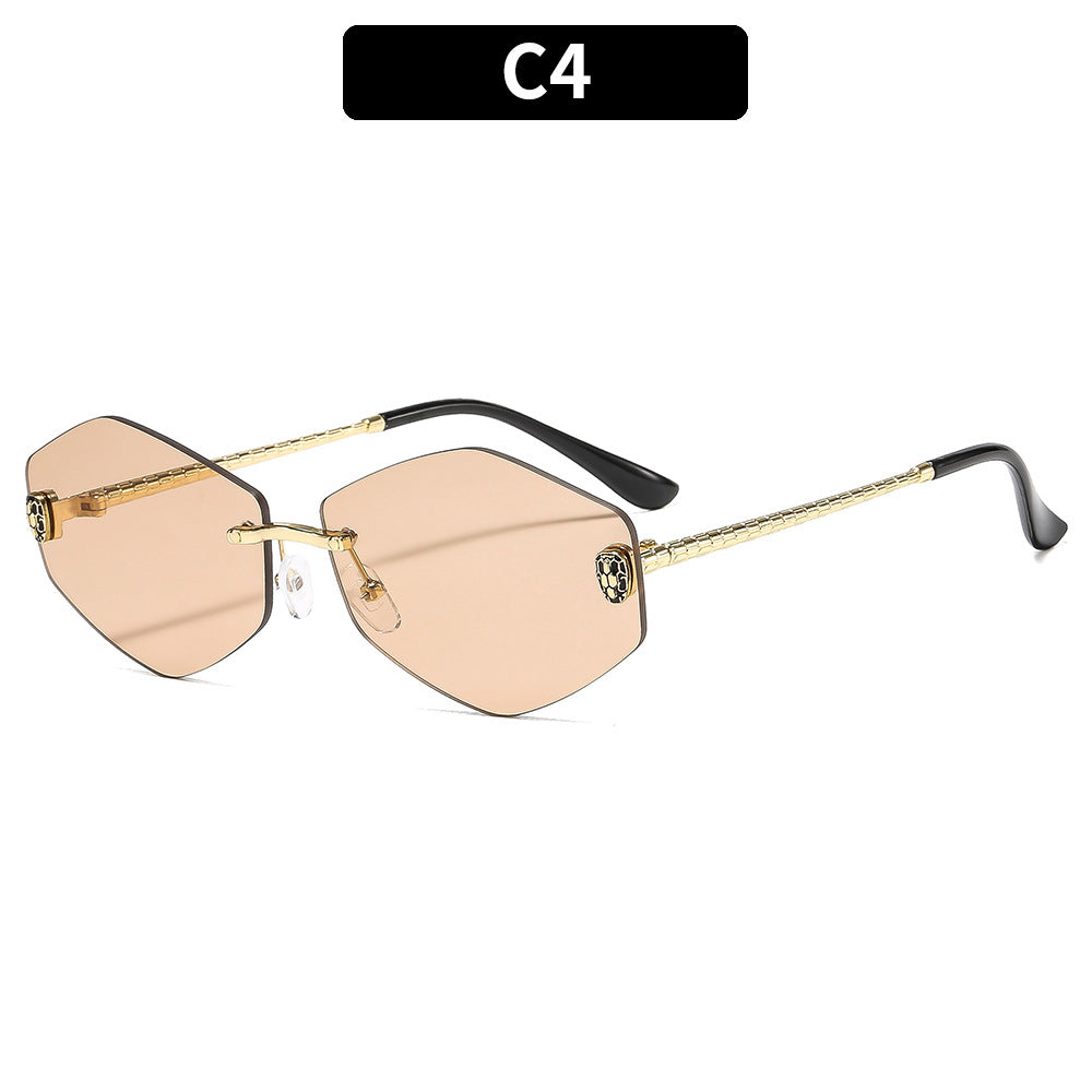 Künstlerische hexagonale Sonnenbrille