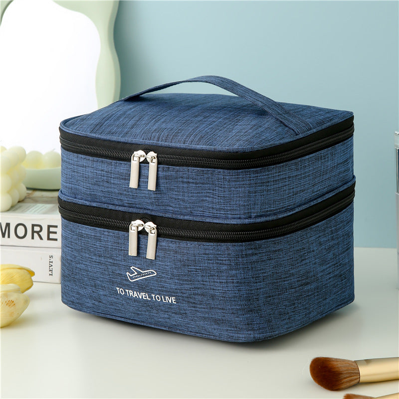 Dual-Layer Reise kosmetischeOrganizer Brehn