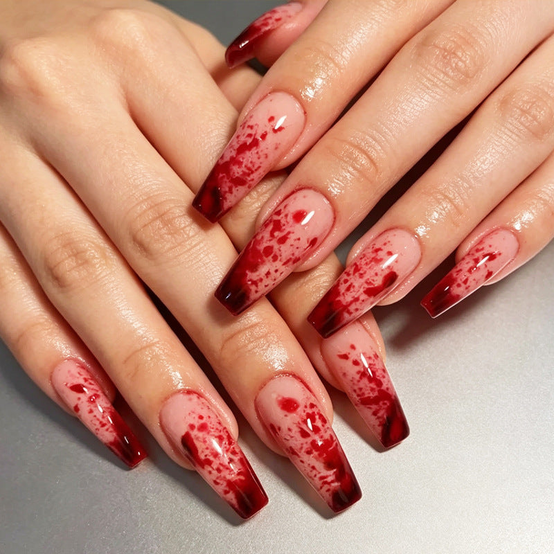 Halloween-Themen Press-On Nagelkunst Set Brehn