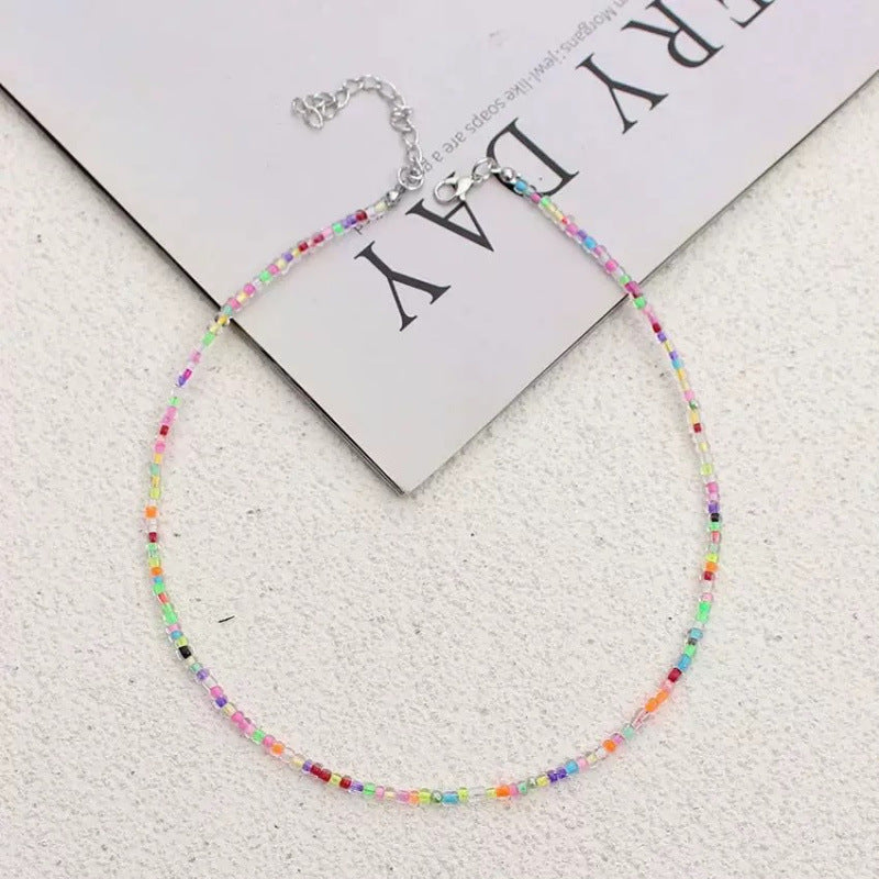 Handgefertigtes Perlen Choker Halsband Brehn