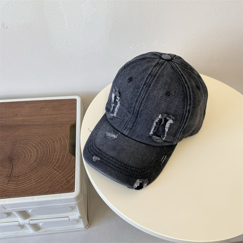 Herren Zerschlissene Denim Baseballmütze Brehn 1783921899