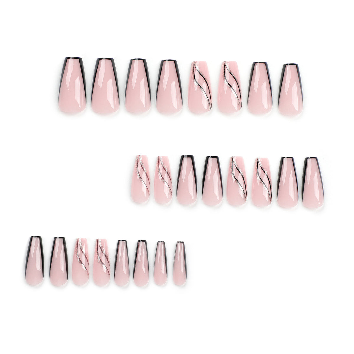 Kunstvolle Nagelverlängerungen mit elegantem Design Brehn