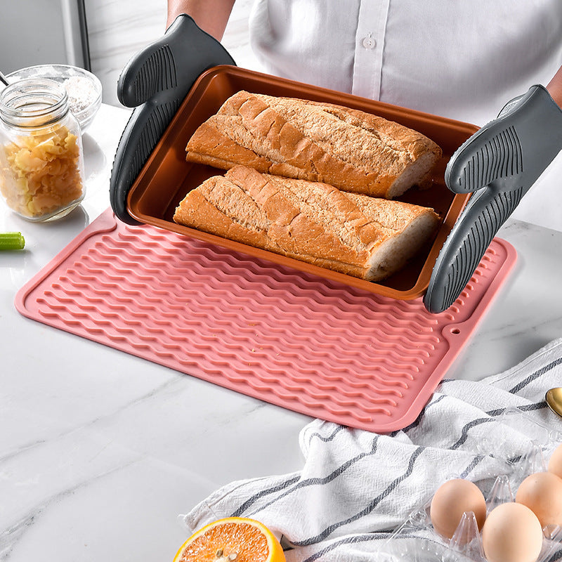 Silikon-Abtropfmatte mit Wellenstruktur Brehn