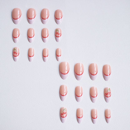 Kreative Kirsch-inspirierte Nagelkunst