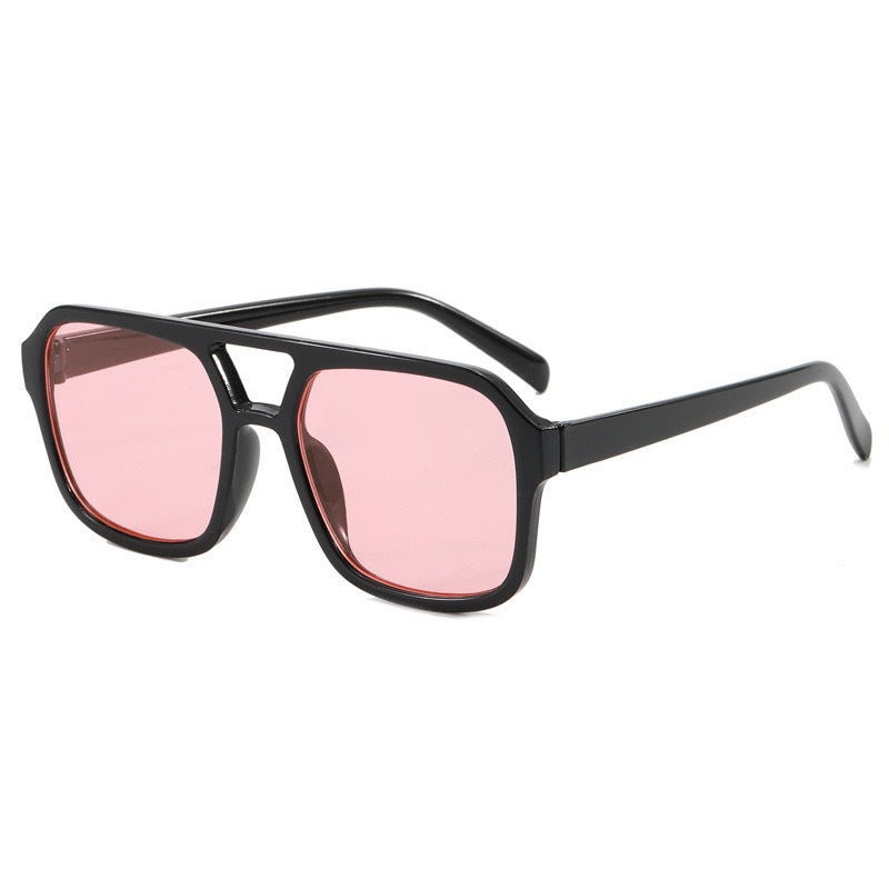Klare Linse Quadratrahmen Sonnenbrille Brehn