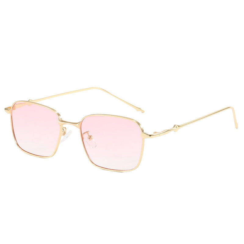 Damen elegante quadratische Sonnenbrille mit hochwertigem Metallrahmen Brehn