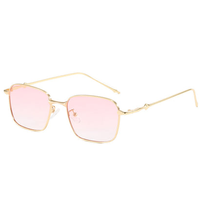 Damen elegante quadratische Sonnenbrille mit hochwertigem Metallrahmen Brehn