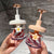 Dekorative Glas mit Blümchen-Design Brehn
