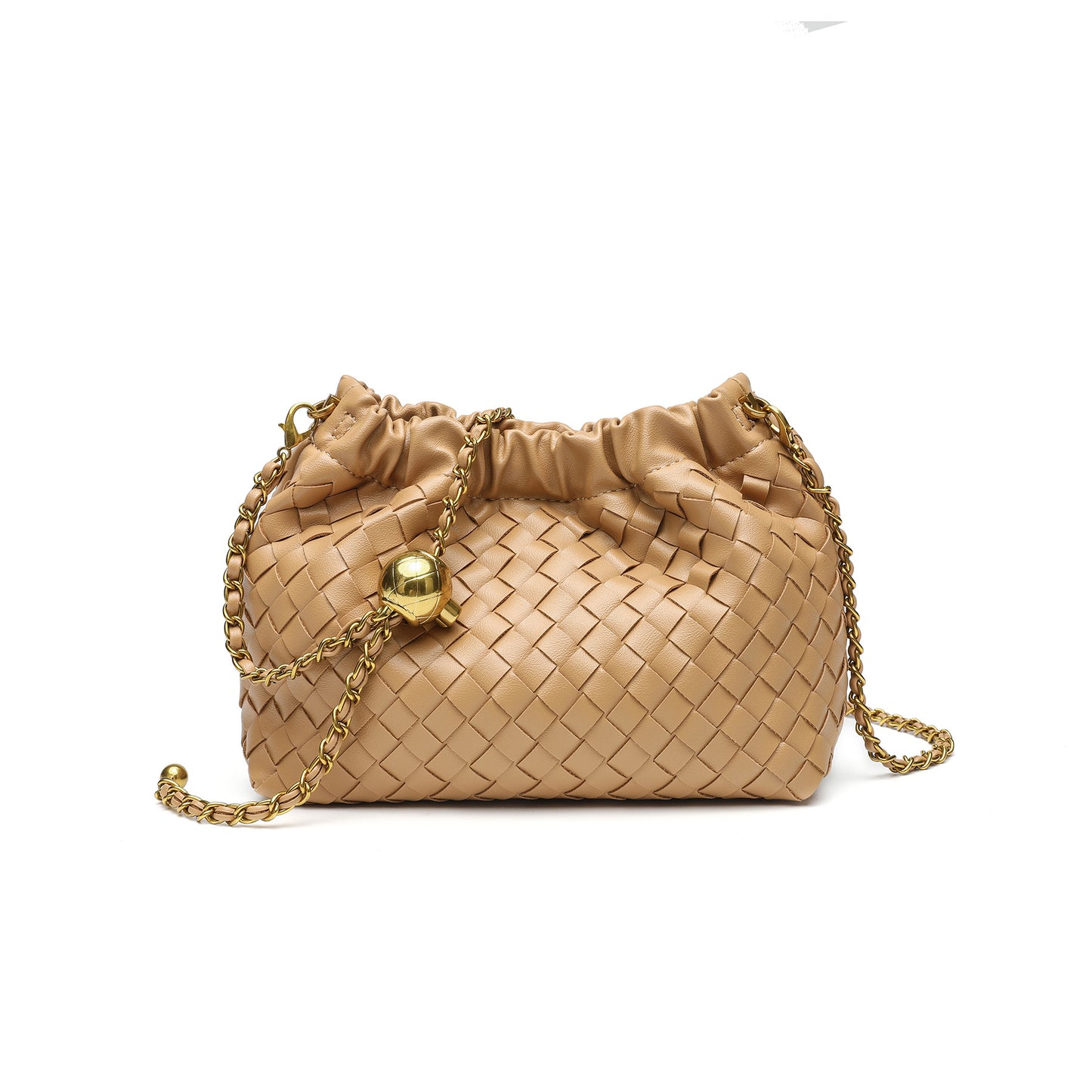 Woven Leather Abendtasche Brehn