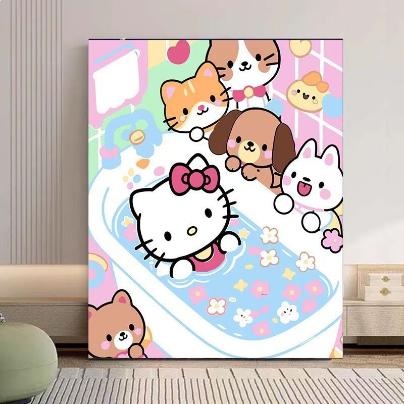 Niedliche Charakter-Badezeit-Wandkunst Brehn