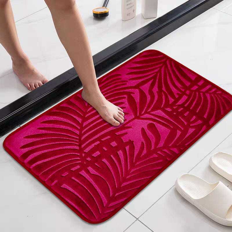 Tropisches Blattdesign Memory-Schaum Badezimmermatte Brehn