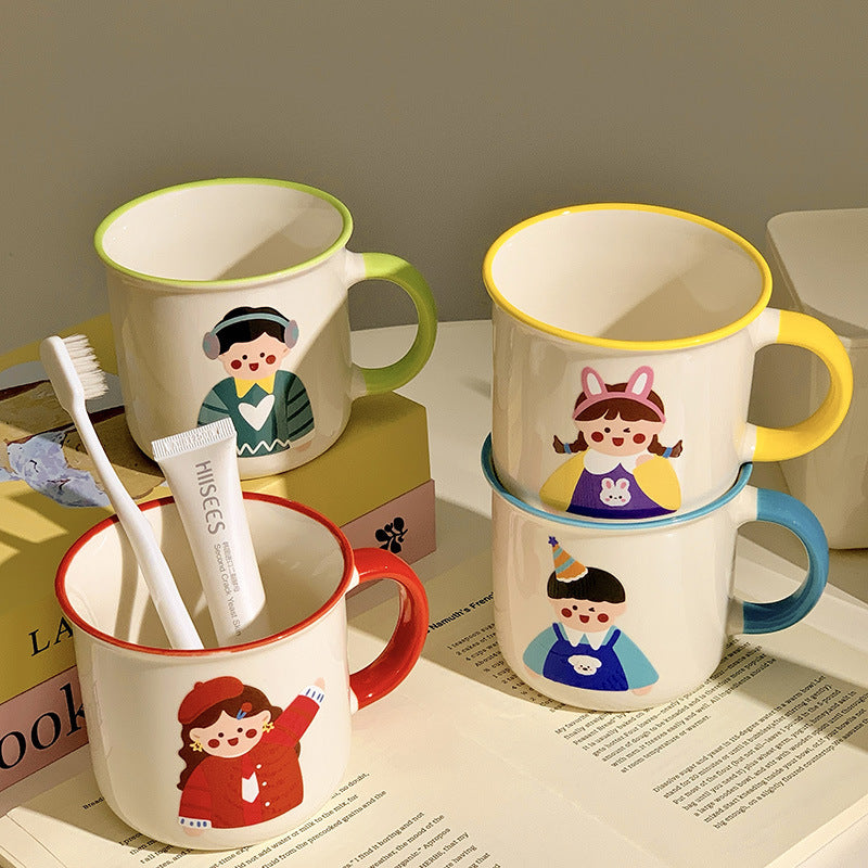 Keramiktasse mit Verspieltem Illustrationsdesign Brehn