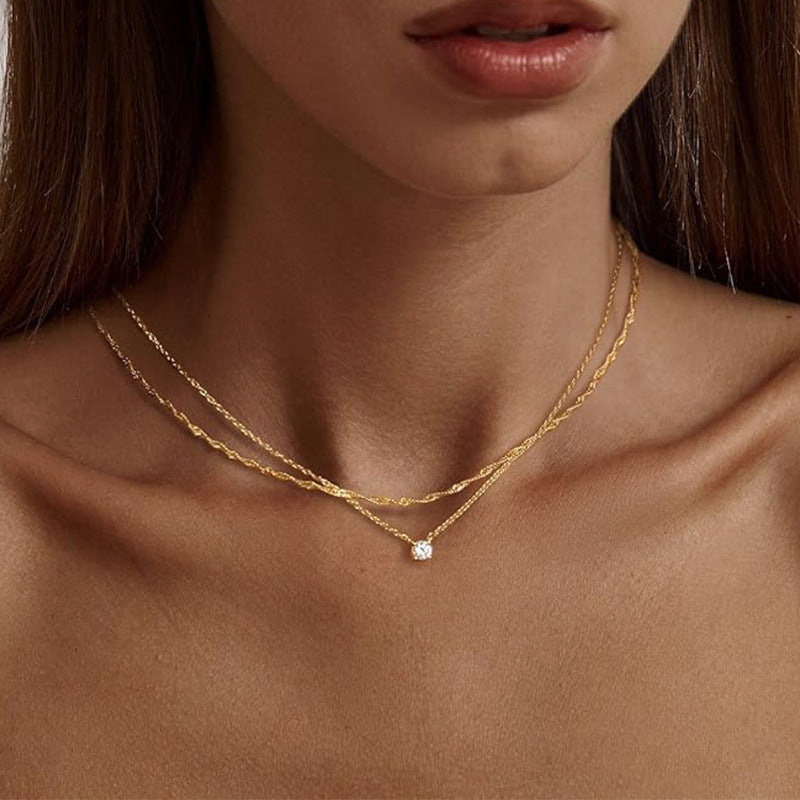 Gestapeltes Gold-Halsband Brehn