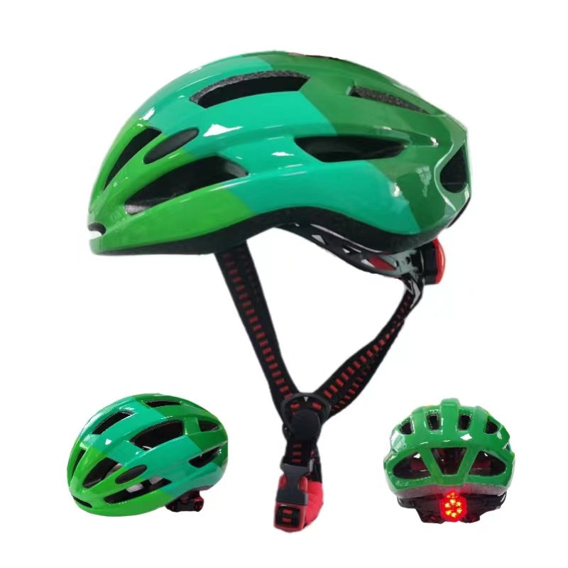 Hochsichtbarer Fahrradhelm mit LED-Licht Brehn