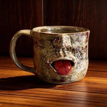 Lustige Kaffeetasse im Gesichtsdesign Brehn