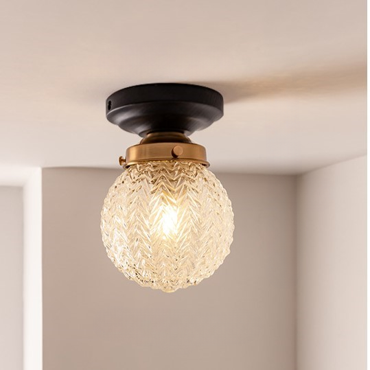 Brehn | Retro Kristallglas Deckenlampe