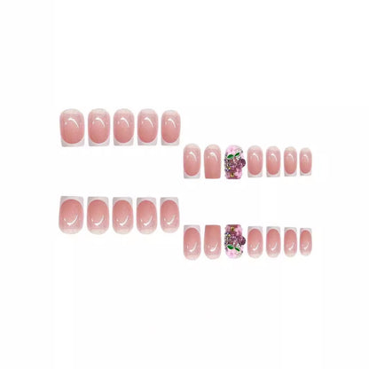 Glitzernde Blumen-Nagelkunst-Verstärkungen Brehn