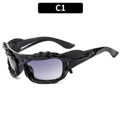 Modische Übergroße Schild Sonnenbrille
